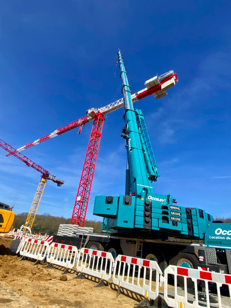 High-capacity Potain tower cranes selected for French data center construction